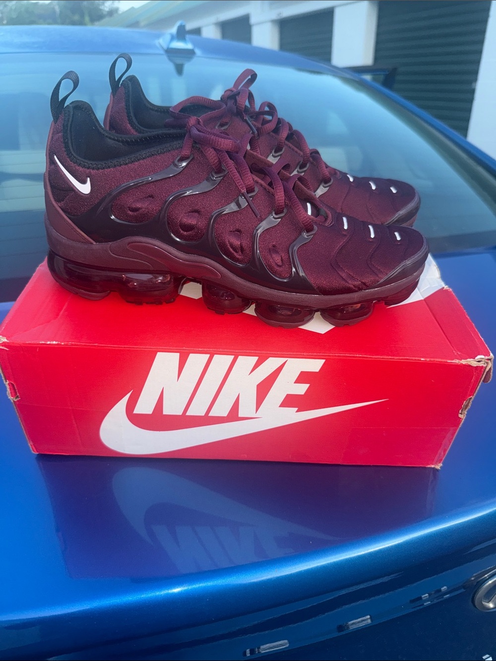 Nike Burgundy/Black VaporMax Style Sneakers